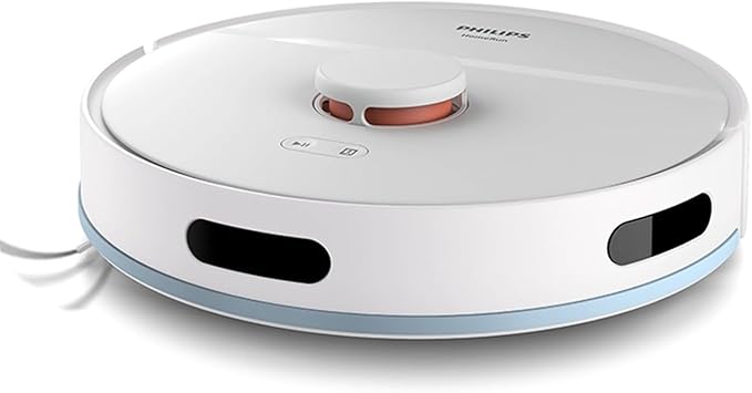Philips HomeRun 2000 Series: 2-in-1 robot vacuum cleaner and mop, suction power 2700 Pa, run time 130 minutes, laser navigation, carpet enhancement, app control, white (XU2000/20)