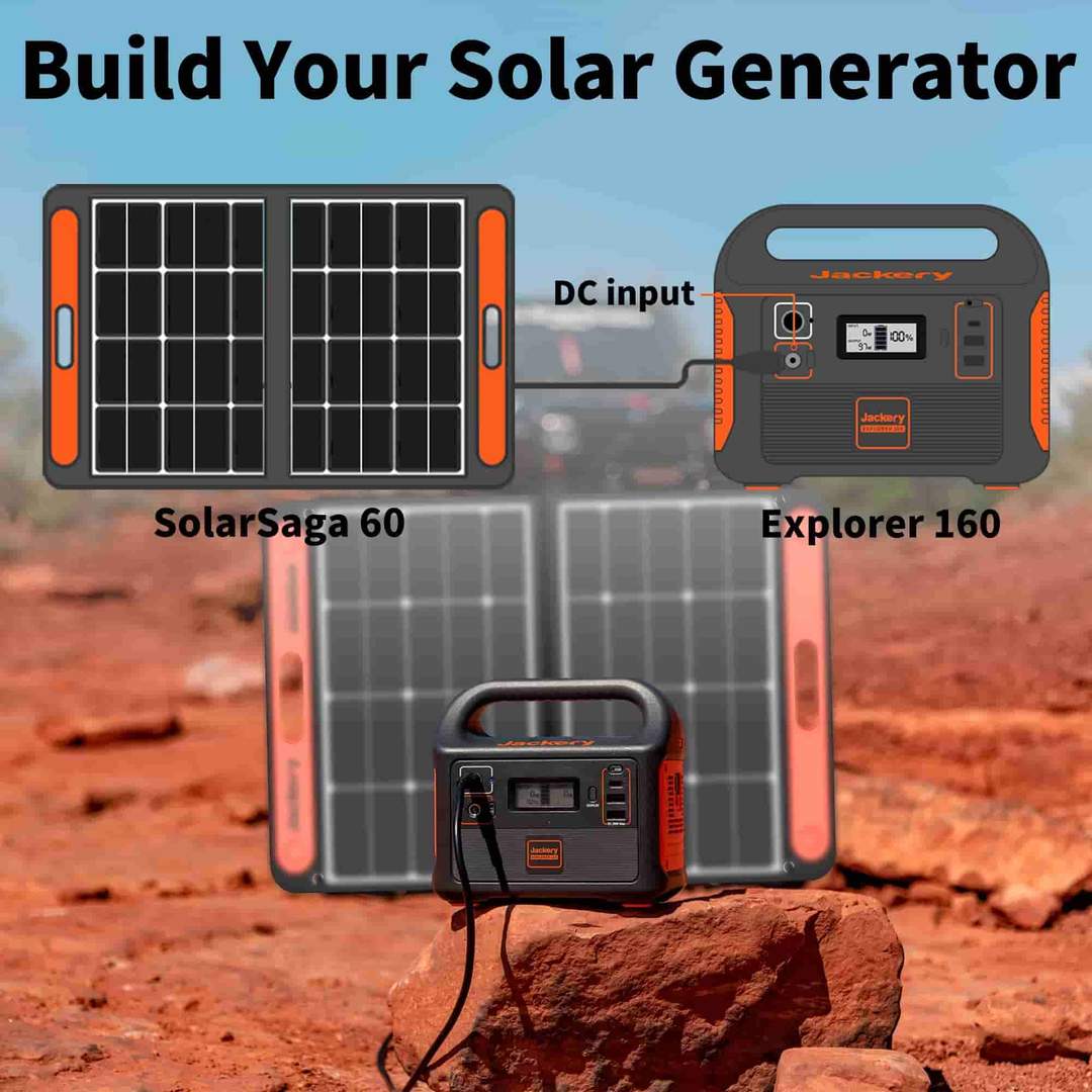 Jackery Solar Generator 160 ( Jackery 160 + SolarSaga 60W)
