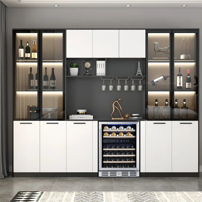 Kalamera Dual Zone 23.5'' 46 Bottle Wine Refrigerator with Reversible Door