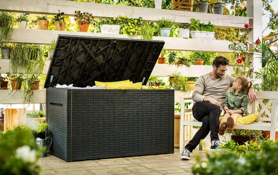 230 Gallon Deck Box - Graphite