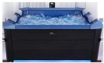 BRAST® Whirlpool MSpa Oslo Plus XXL with Fixed Outer Wall LED Lighting 20 Adjustable Colours for 6 People 180 x 180 x 65 cm
