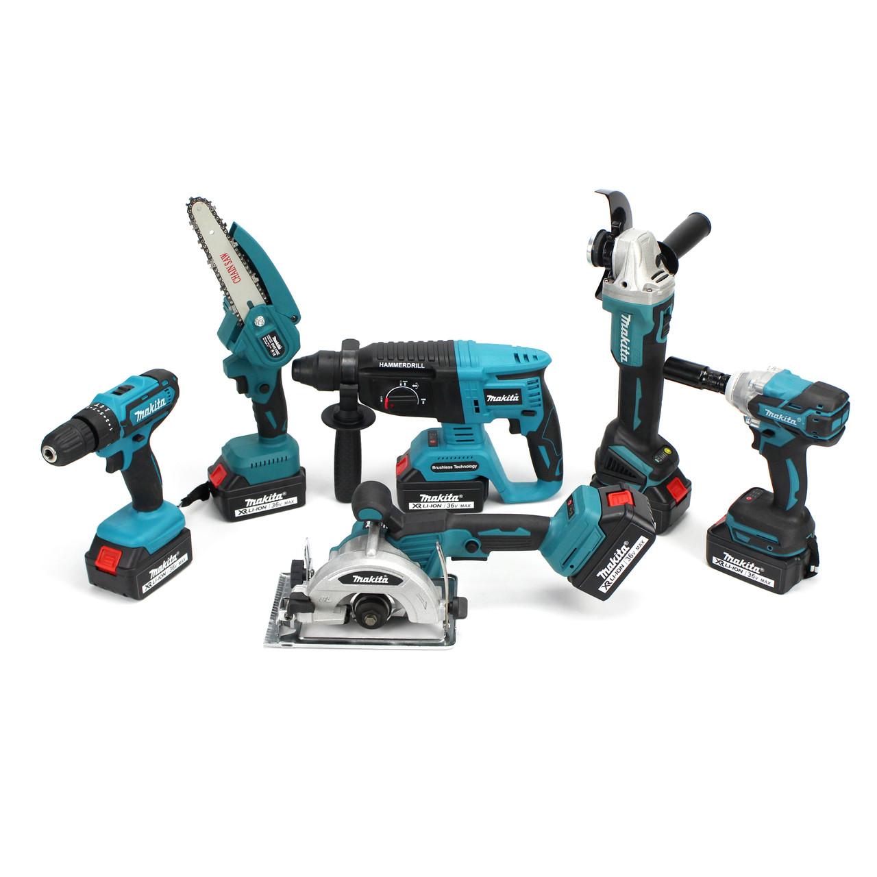 Makita 6 in 1 36V Battery Pack Tool Kit