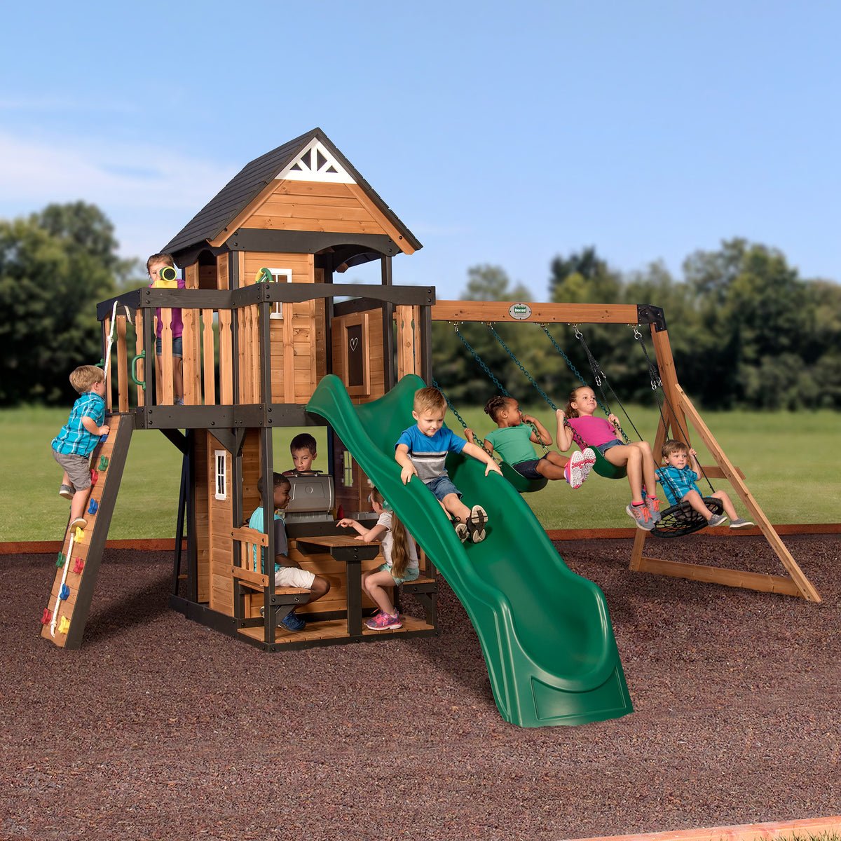 Canyon Creek Wooden Swing Set