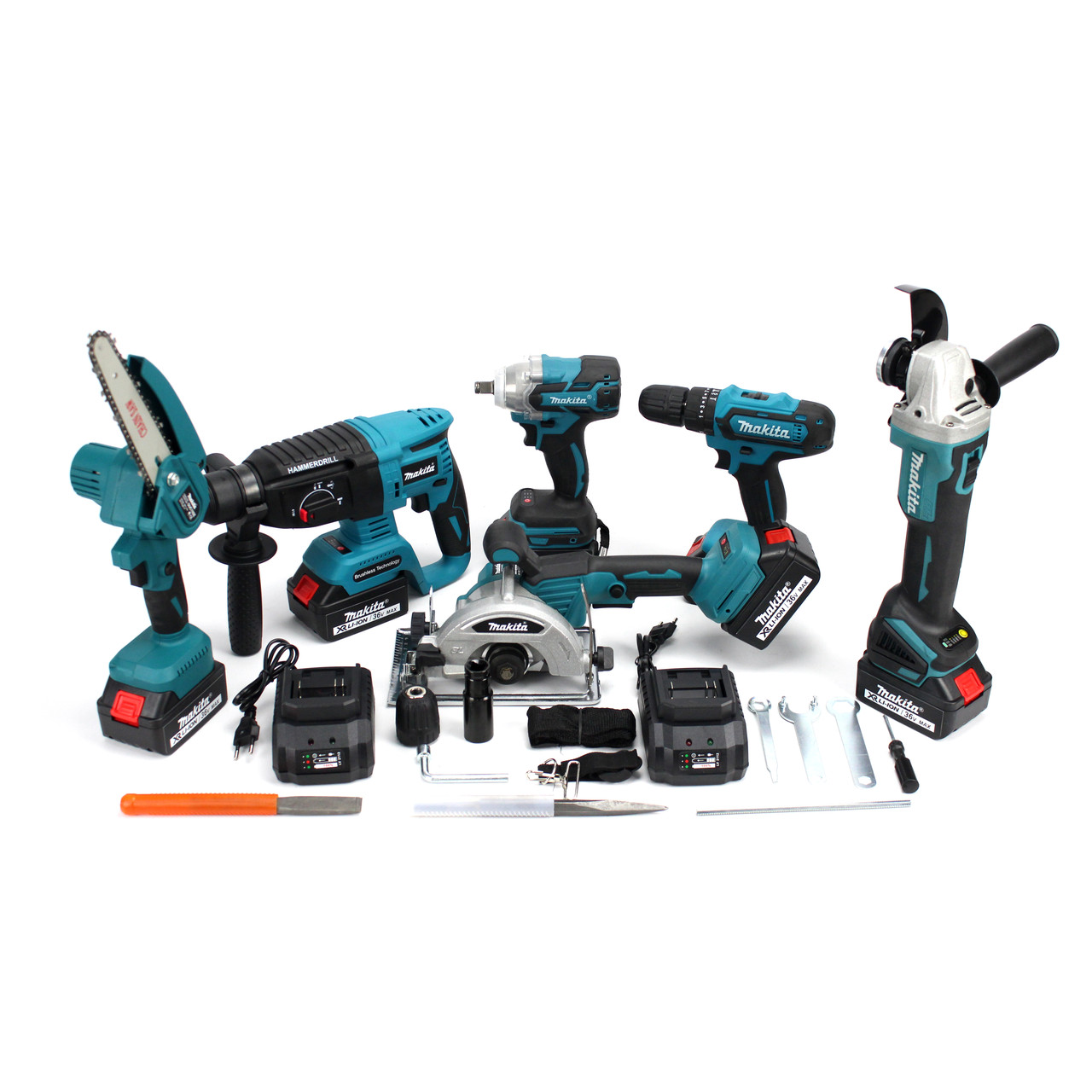 Makita 6 in 1 36V Battery Pack Tool Kit