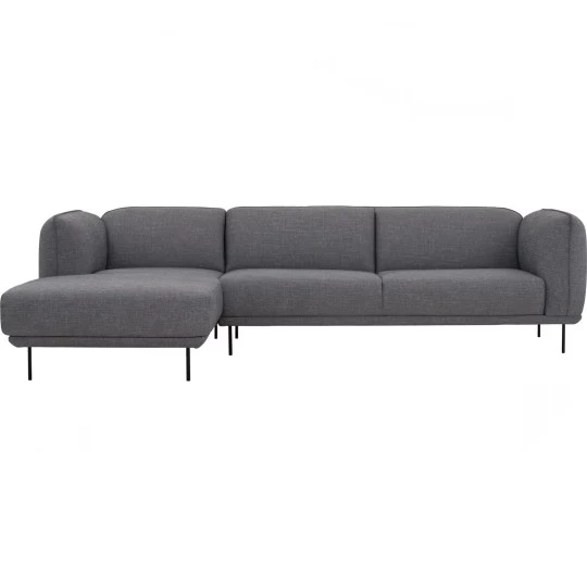 L-Shaped Sofa, Grey