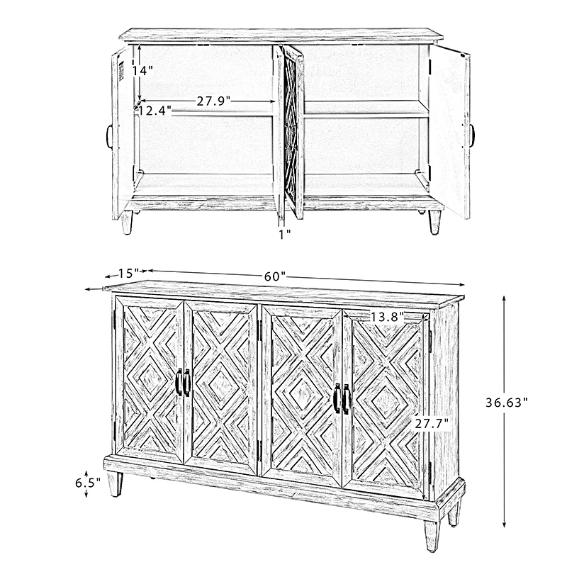 Amadeo 60 Wide Sideboard
