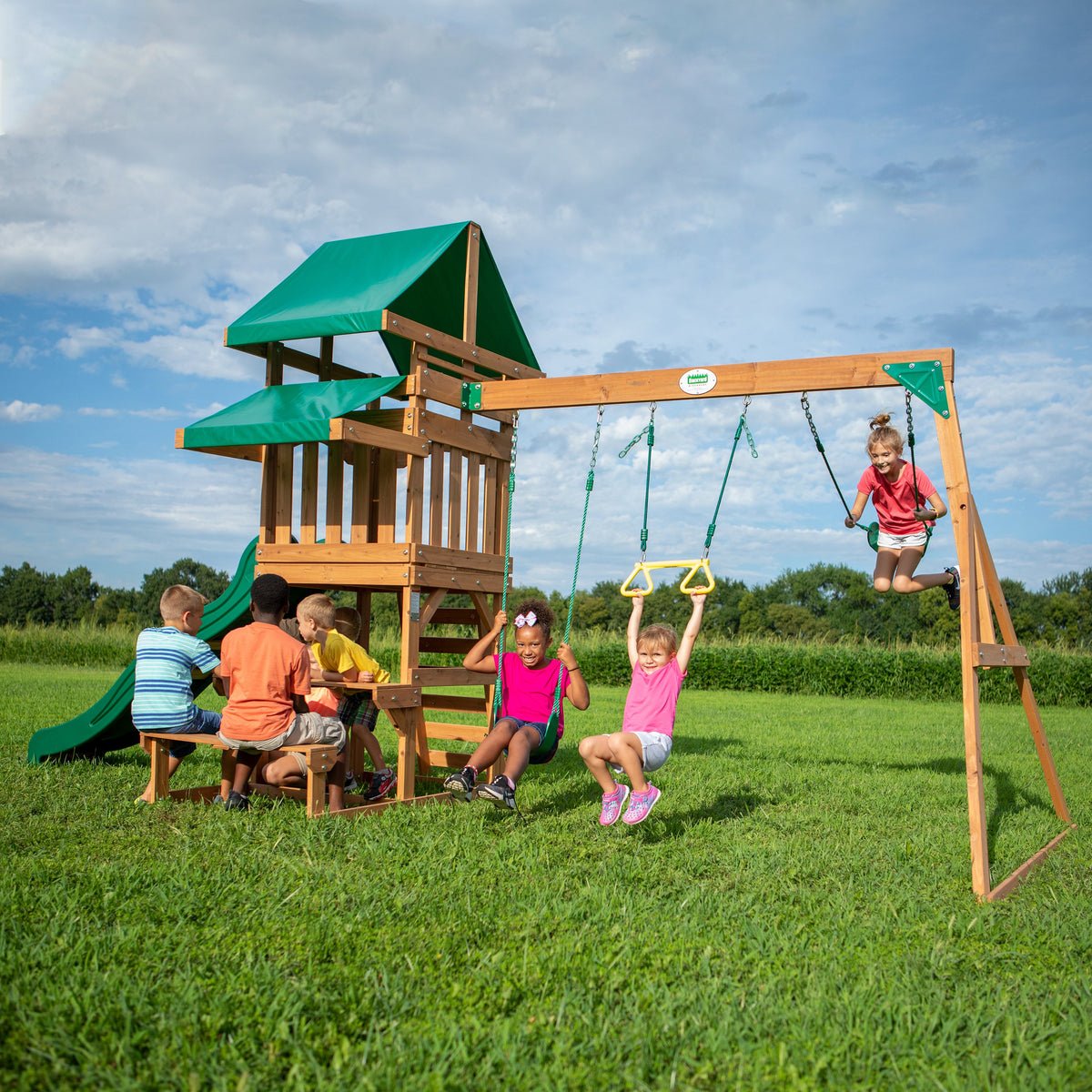 Belmont Wooden Swing Set