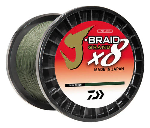 Daiwa J-Braid Grand x8 Braided Line 3.000 Yard Bulk Spools