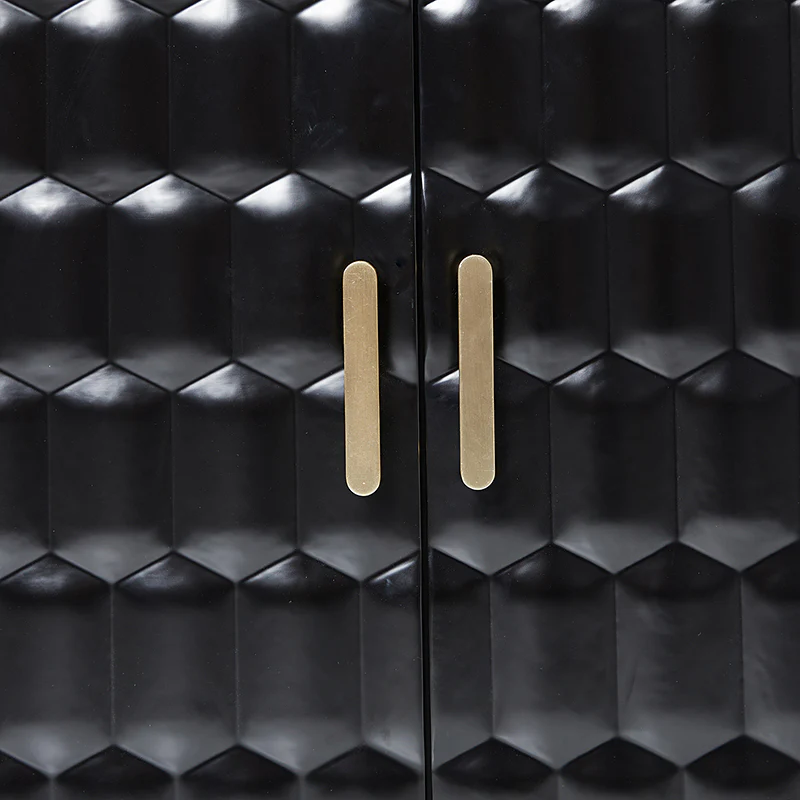 Modern Hexagonal Door Bruno 63 Wide Sideboard with Adjustable Shelves