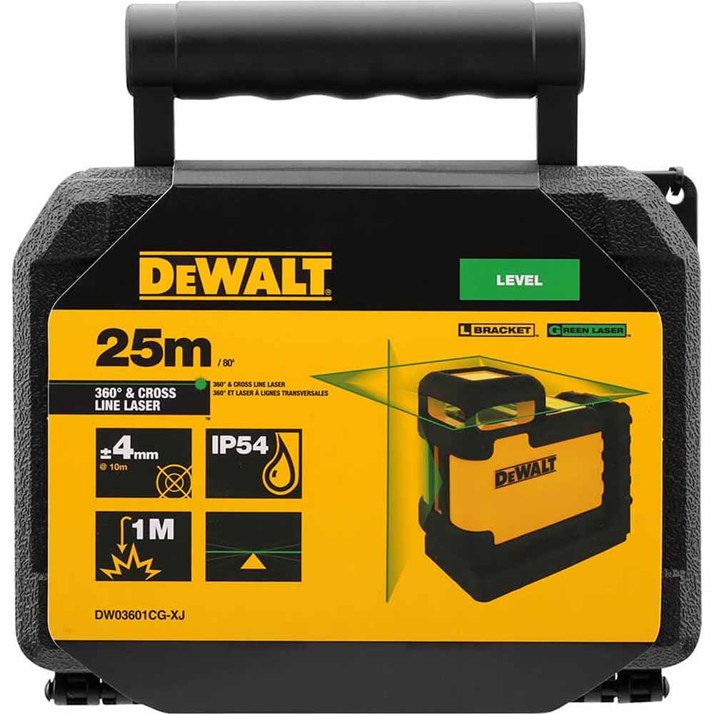 DEWALT 360 Degree Green Beam Cross Line Laser DW03601CG-XJ
