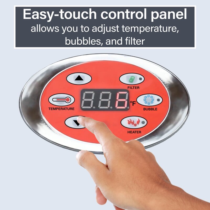 ALEKO Aleko 4 - Person 130 - Jet Square Inflatable Hot Tub