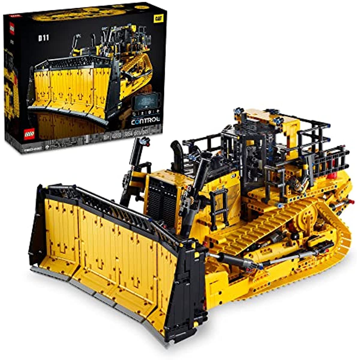 LEGO Technic App-Controlled Cat D11 Bulldozer 42131 Building Set for Adults (3,854 Pieces)
