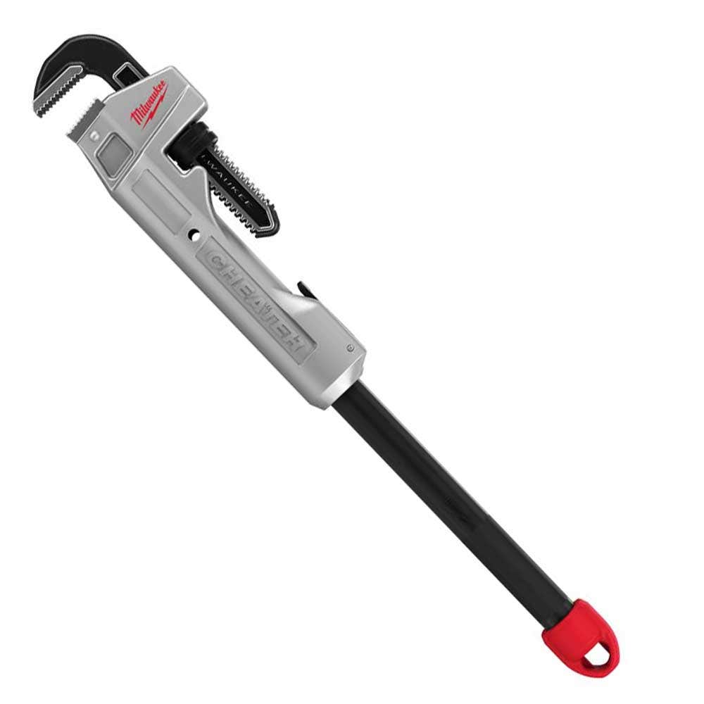 MILWAUKEE Cheater Aluminum Pipe Wrench 48227318