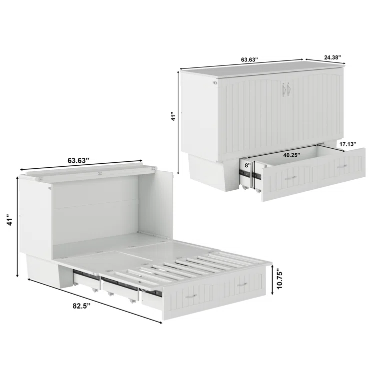 Kindig Murphy Bed Chest with 6