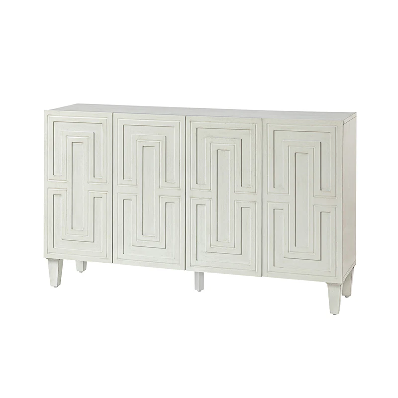 Amy 58 Wide Storage Sideboard with Solid Wood Legs