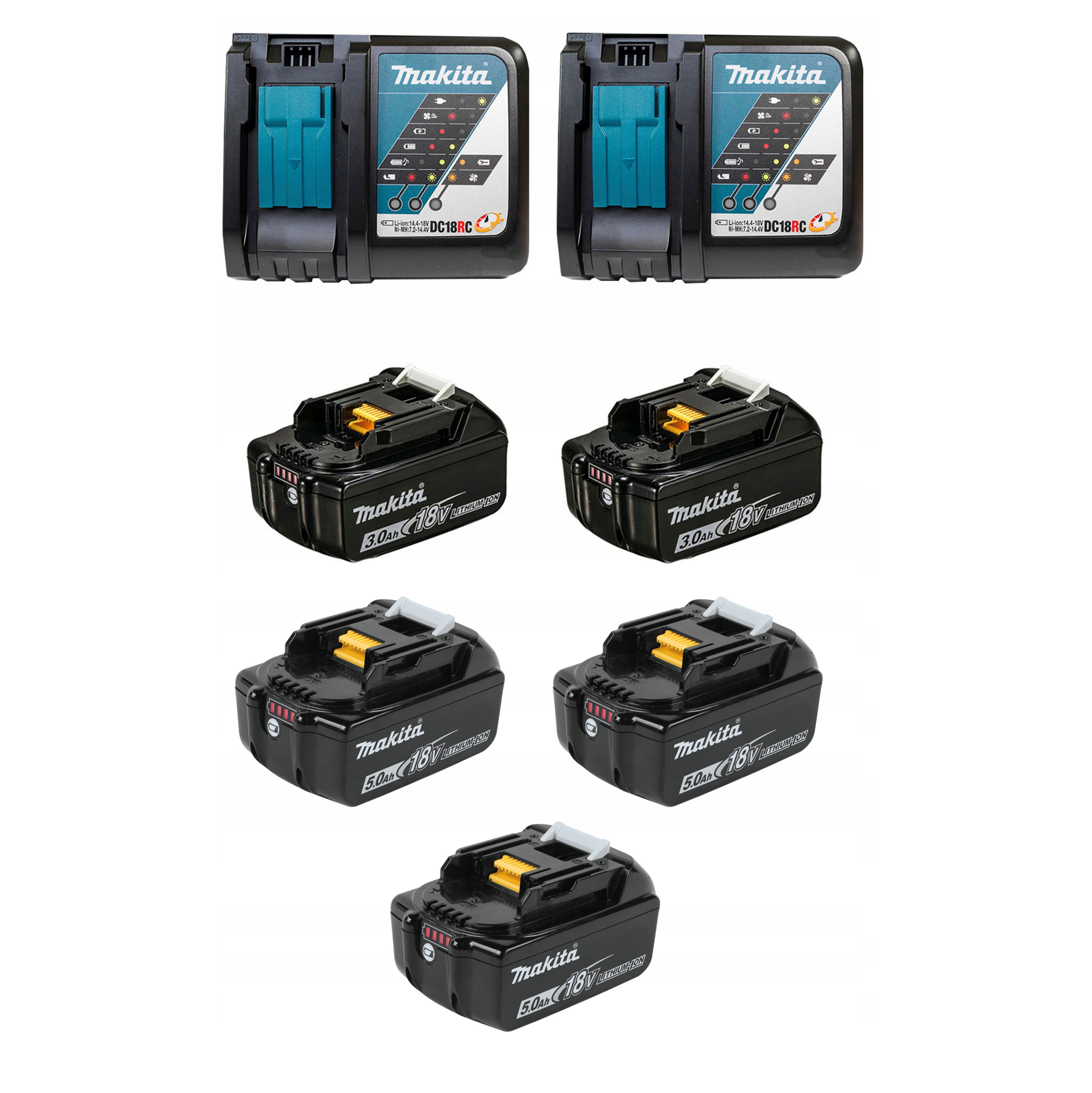 MAKITA 18V 5.0Ah Cordless Tool 7 Set