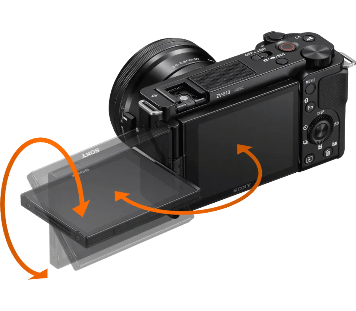 Alpha ZV-E10 - APS-C Interchangeable Lens Vlog Camera 24MP, 4K/30p, Vlog style camera