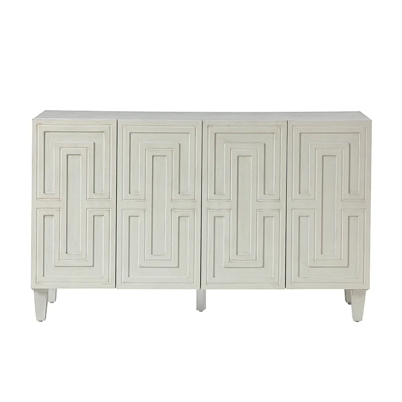 Amy 58 Wide Storage Sideboard with Solid Wood Legs