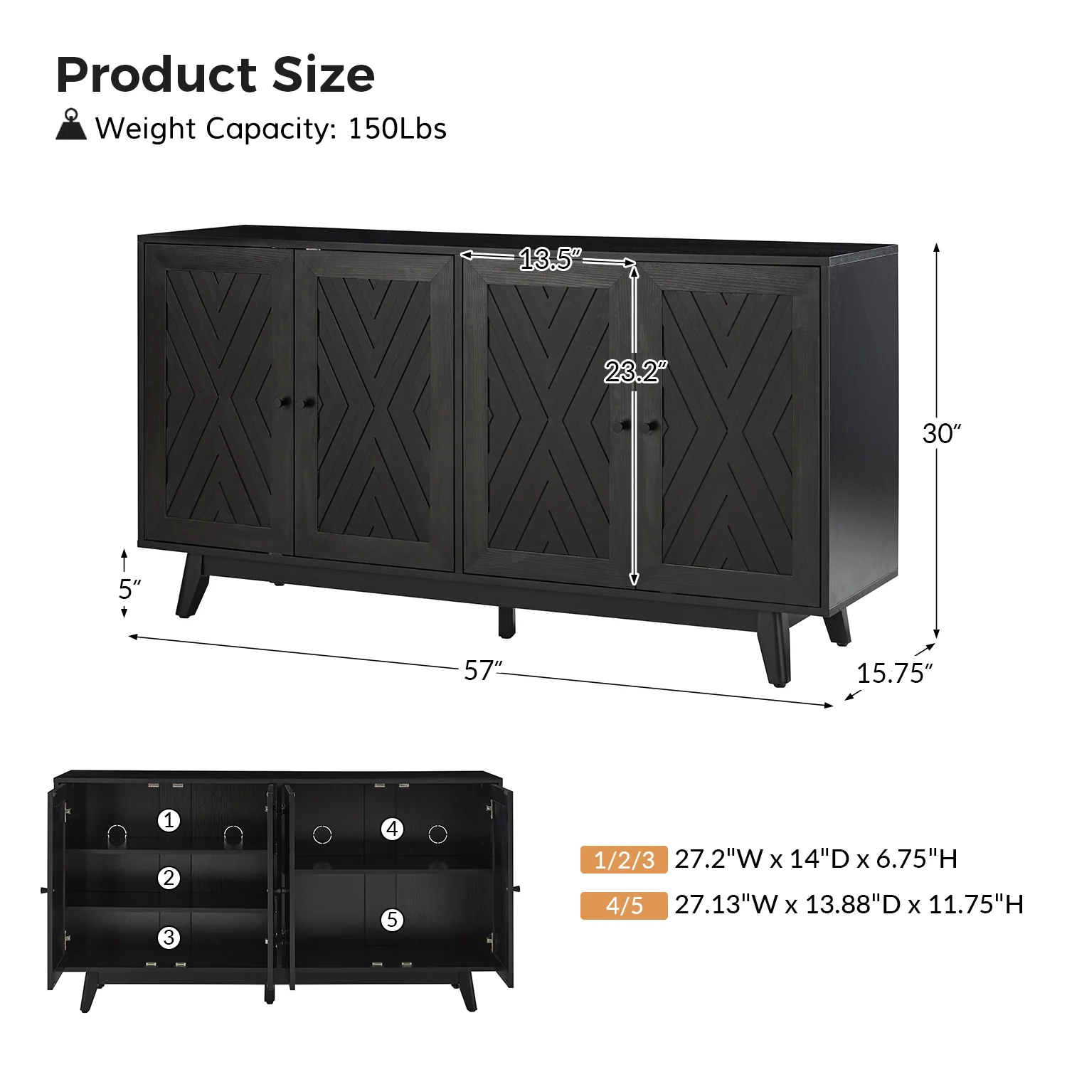 Livius 57 Wide Sideboard