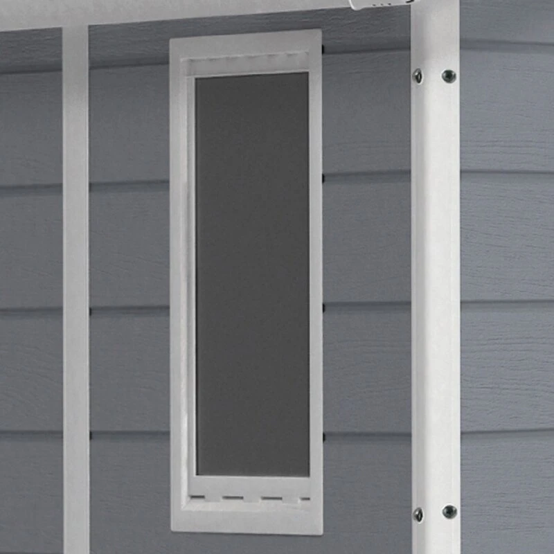 Manor 6' wide x 7.5' deep plastic storage shed