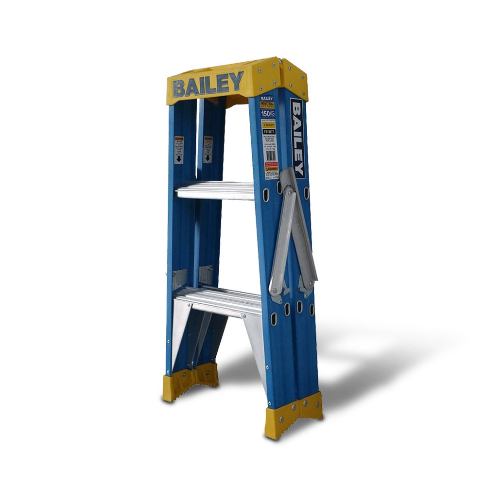 BAILEY 0.9m 150kg Step 3 Pro Fibreglass Double Sided Ladder FS13977