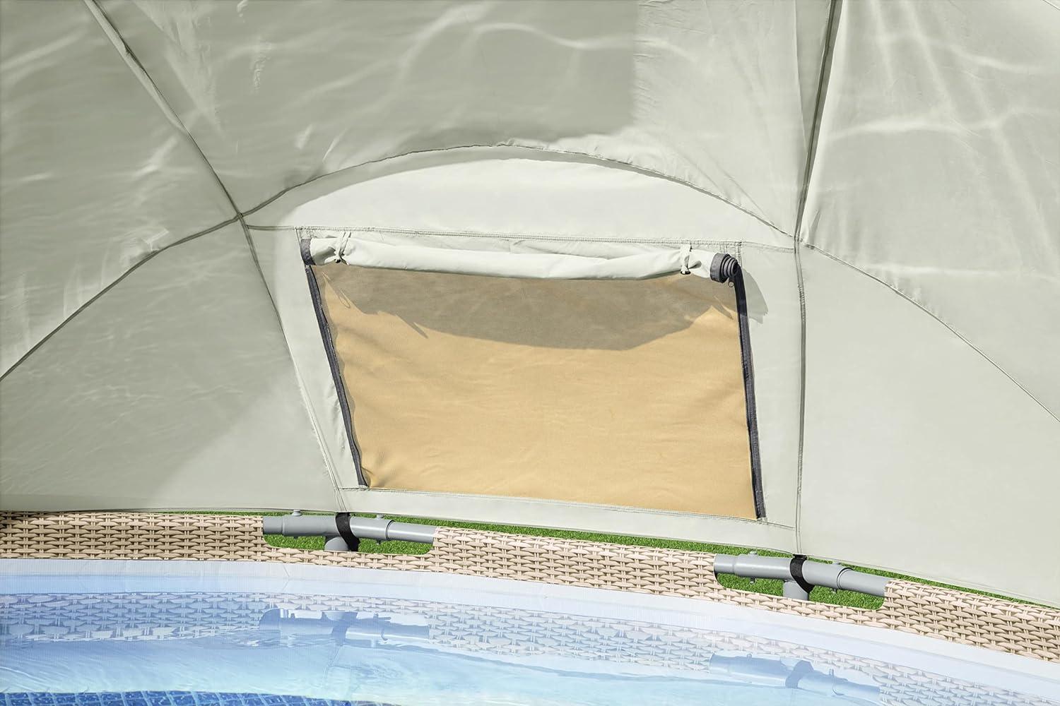 Bestway Power Steel Swimmingpool-Set mit Dach 396x107 cm