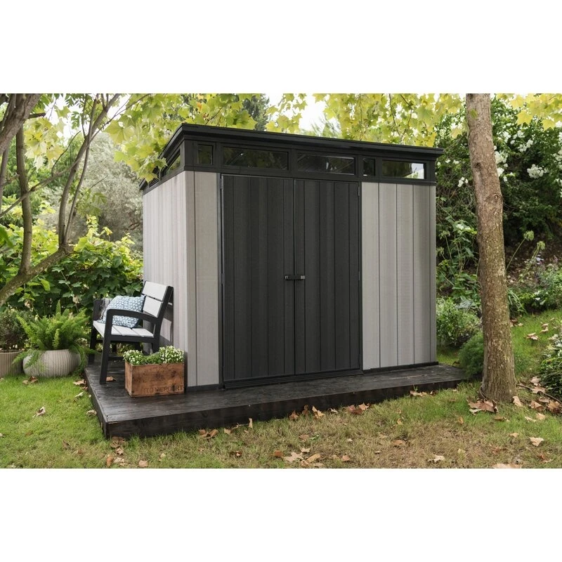 Artisan 9' wide x 7.5' deep plastic storage shed