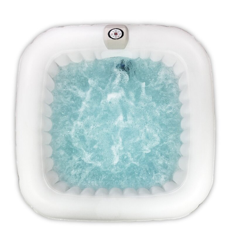 ALEKO Aleko 4 - Person 130 - Jet Square Inflatable Hot Tub