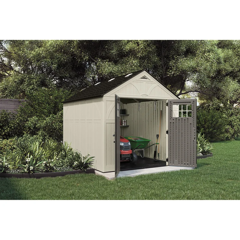 Suncast Outdoor Vanilla Resin Storage Shed