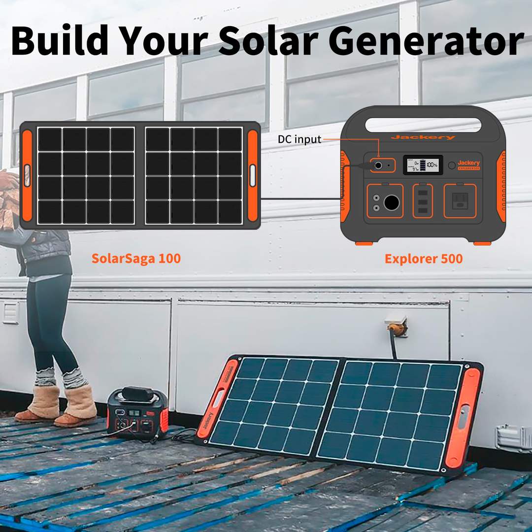 Jackery Solar Generator 500 (Jackery 500 + SolarSaga 100W)