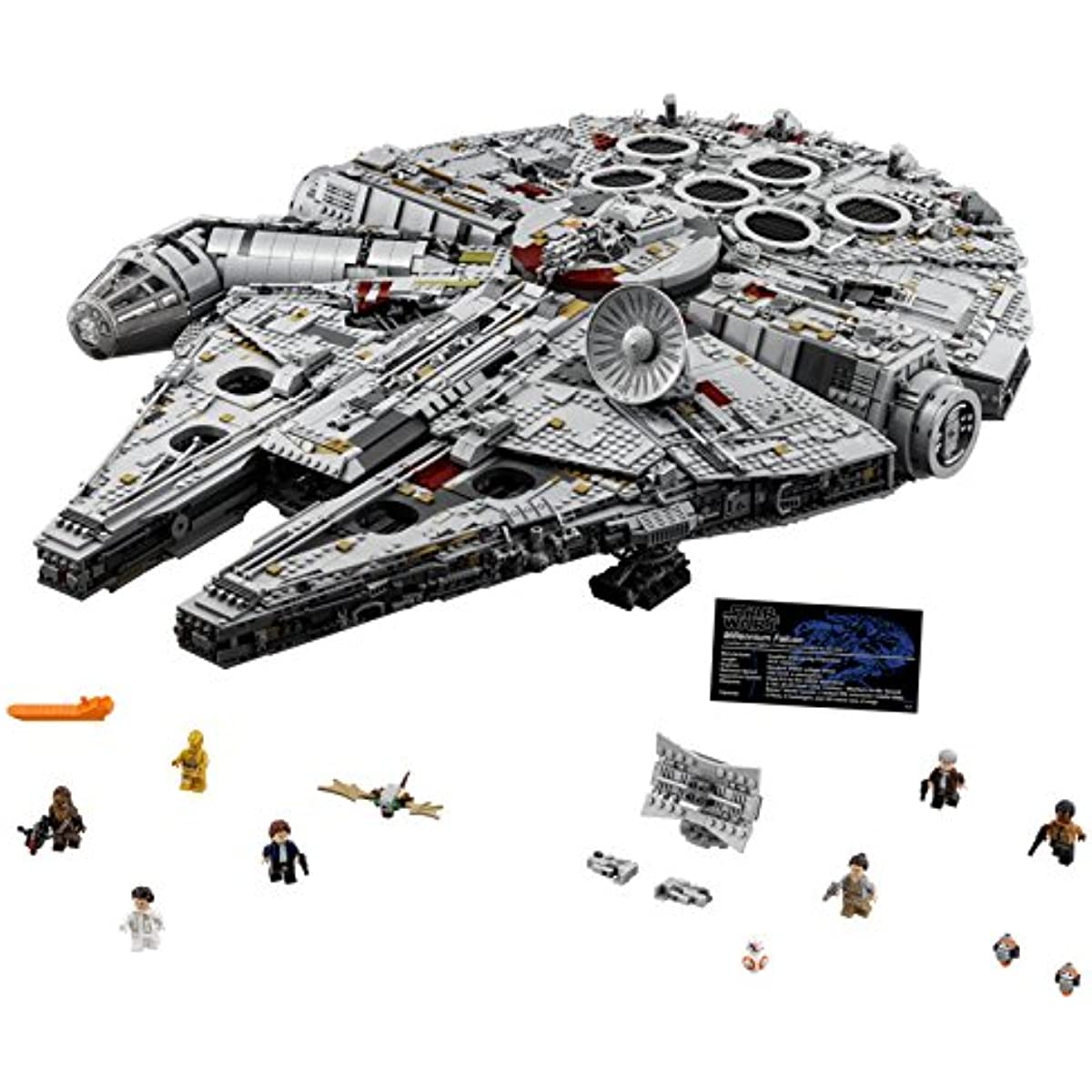 LEGO Star Wars Ultimate Millennium Falcon 75192 Expert Building Kit and Starship Model, Best Gift and Movie Collectible for Adults (7541 Pieces)