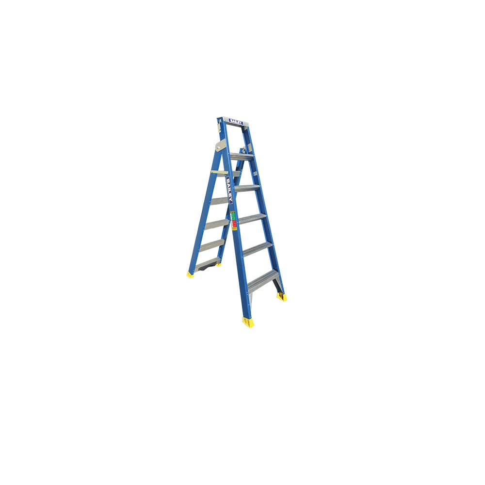BAILEY Ladder Step Dual Purpose 2.4M Fibreglass 150Kg Pole Support