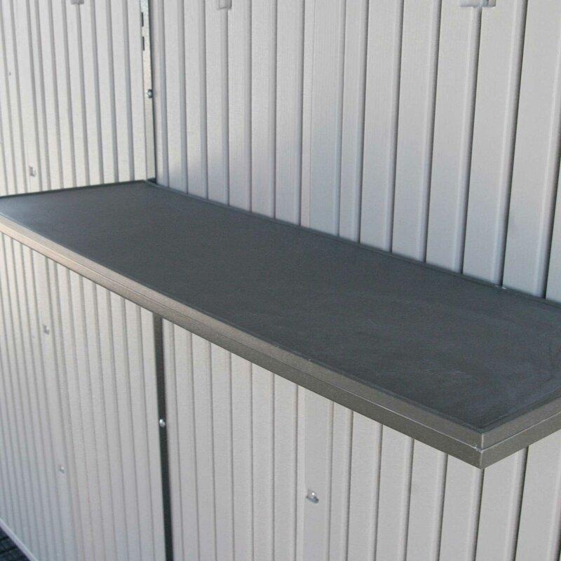 8 ft. W x 12.5 ft. D Plastic Storage Shed