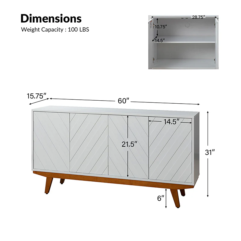 Jeremias 60 Wide Sideboard