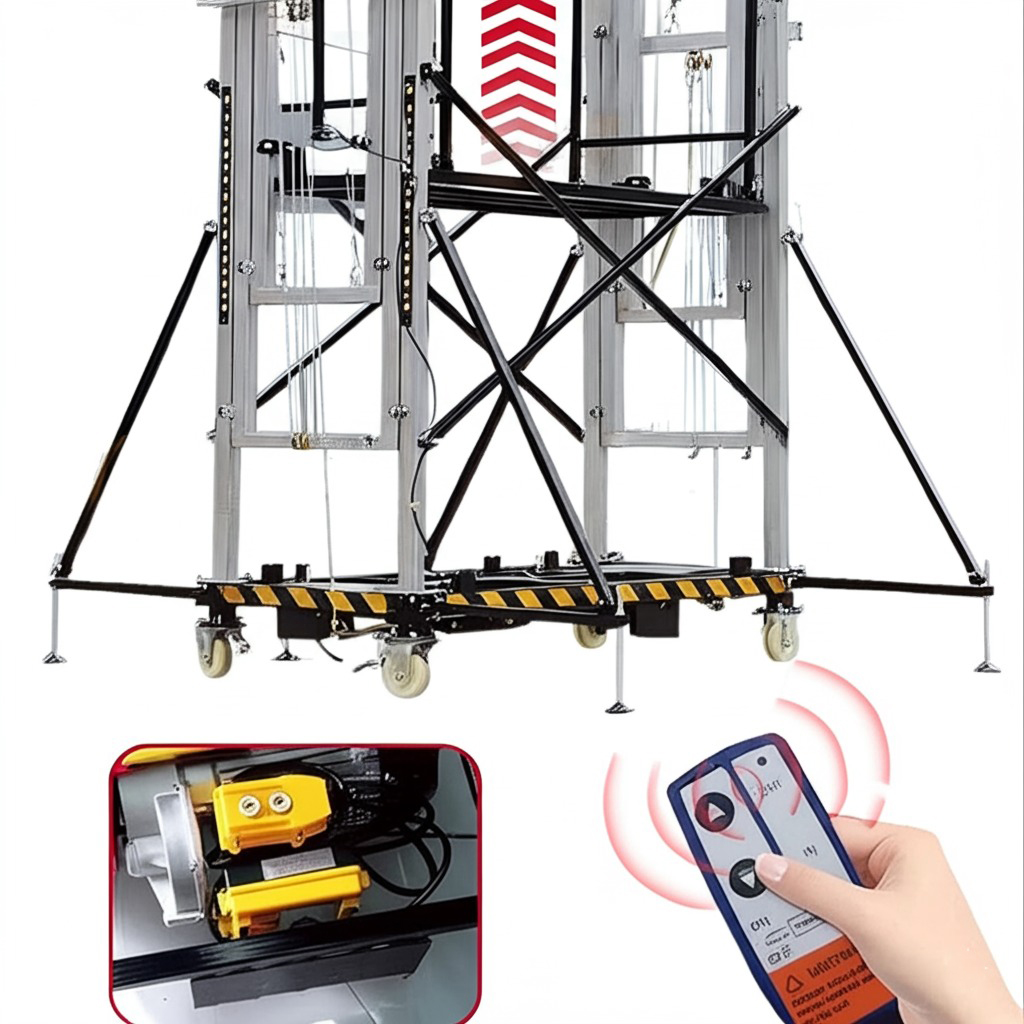 Electric Scaffolding Mobile Folding Electric Scaffolding Elevator Lifting Platform(Load 1000Kg)