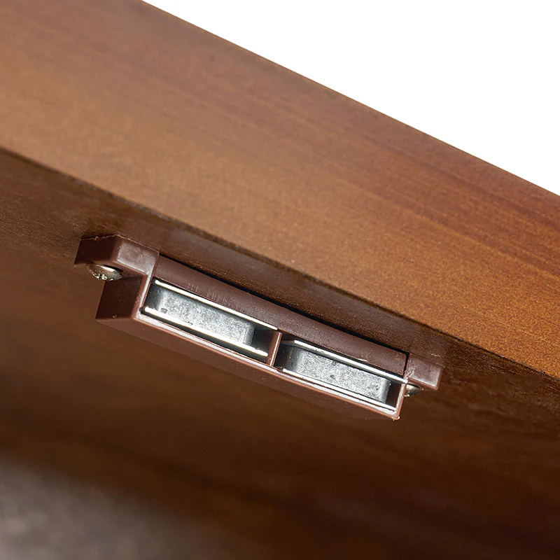 Justo Mid-Century Style Adjustable Shelves Walnut Sideboard