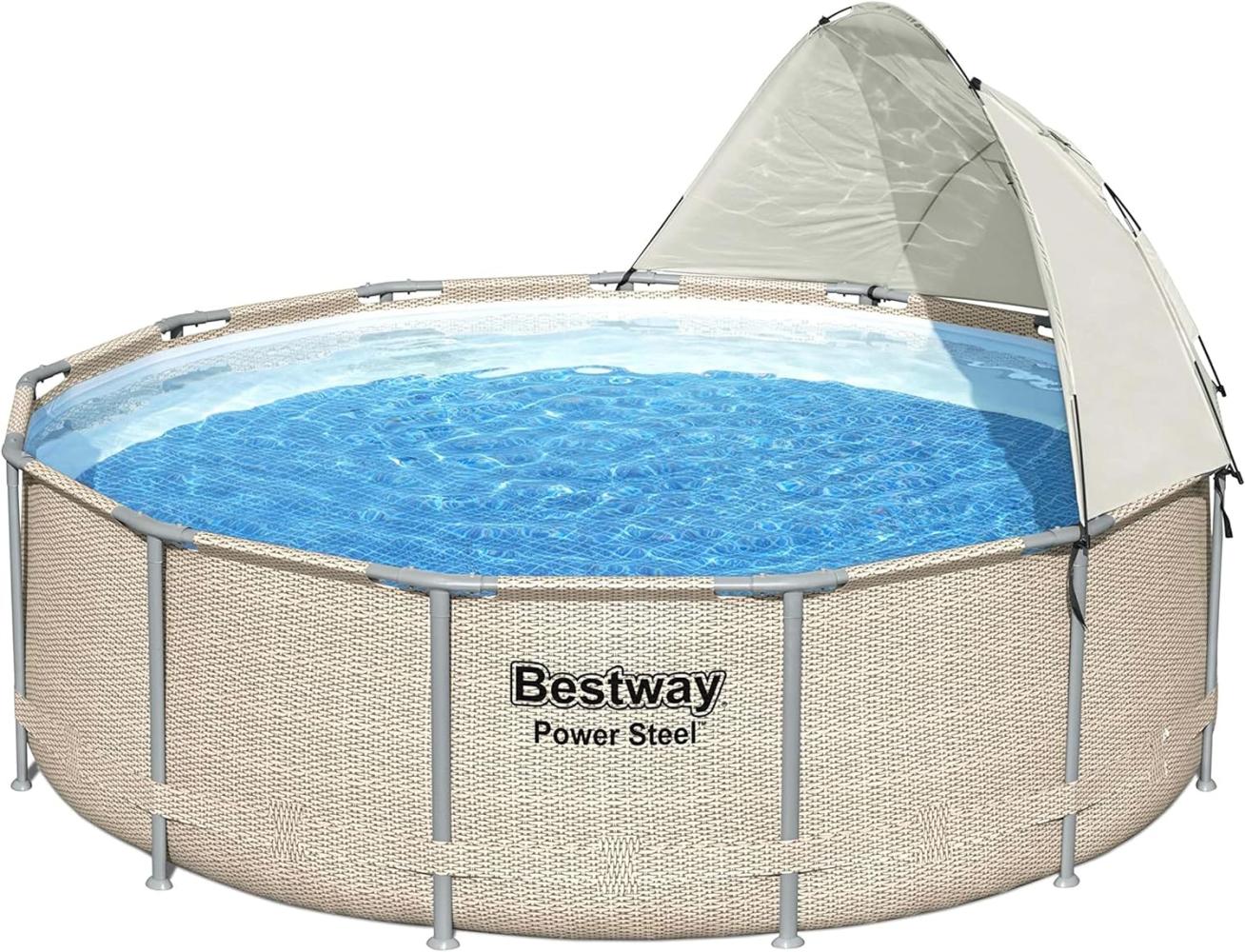 Bestway Power Steel Swimmingpool-Set mit Dach 396x107 cm