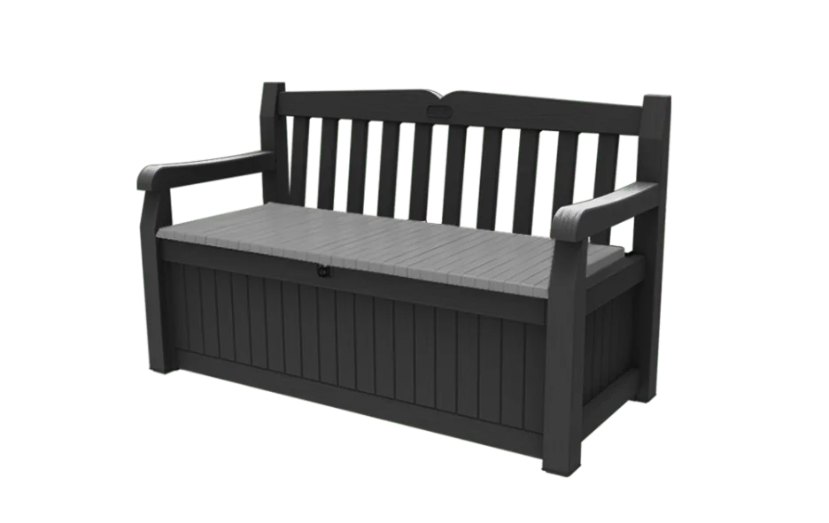 Eden 265L Storage Bench - Dark Gray