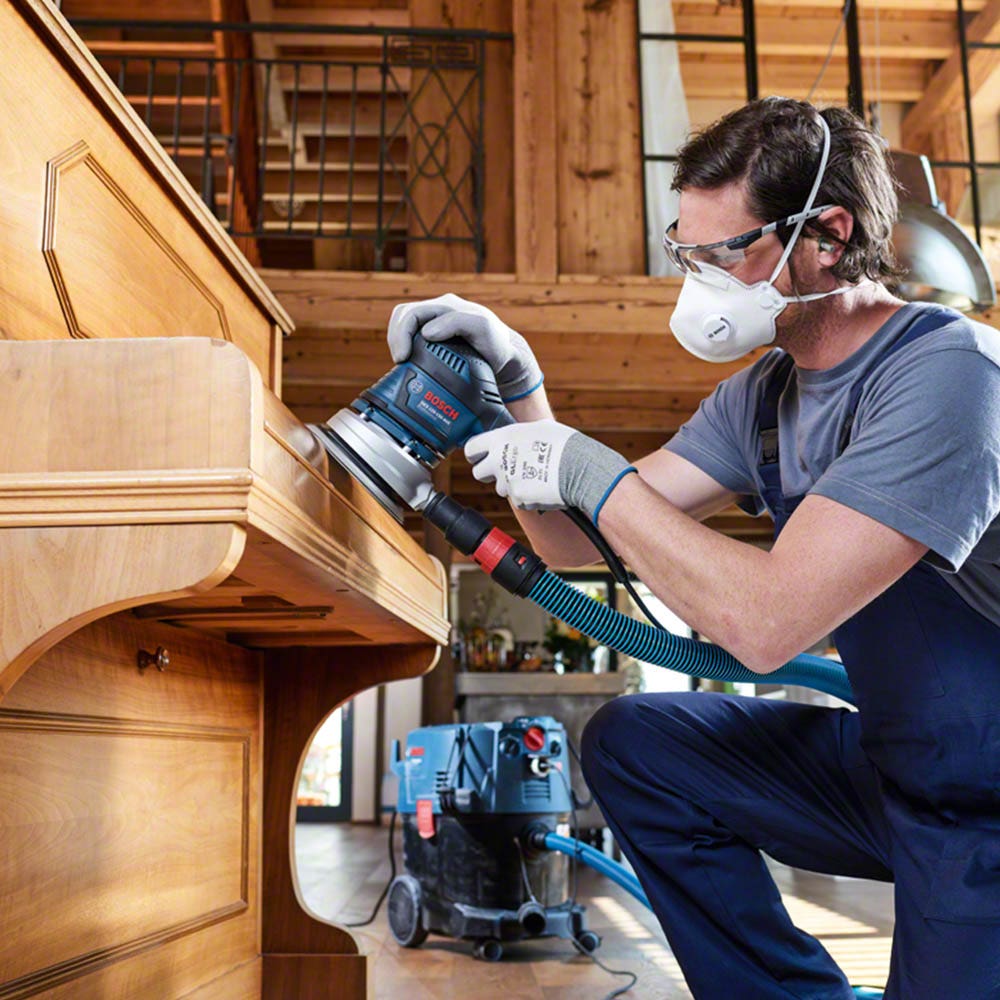 BOSCH 93mm Mixed-Grit 6-Hole Hook & Loop Delta Sanding Sheet for Wood & Paint C470 - 5 Piece