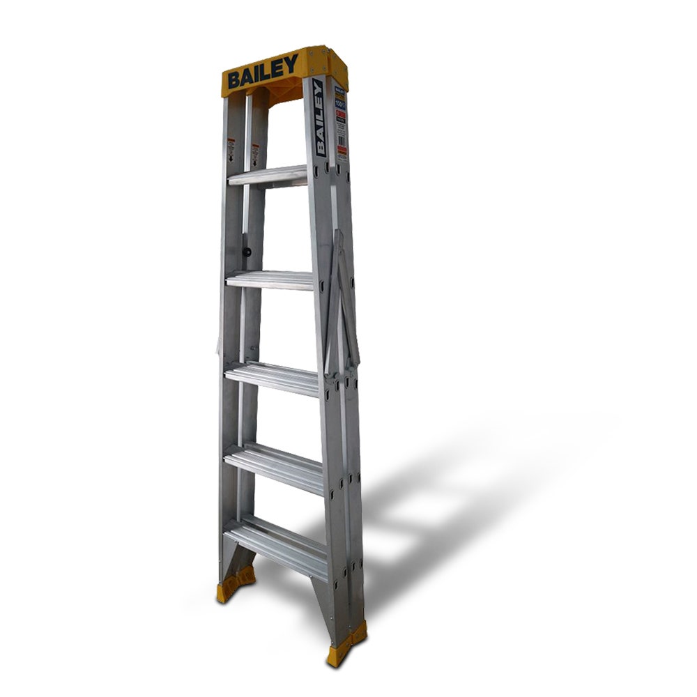 BAILEY 1.8m 150kg Step 6 Pro Aluminium Double Sided Ladder FS13963