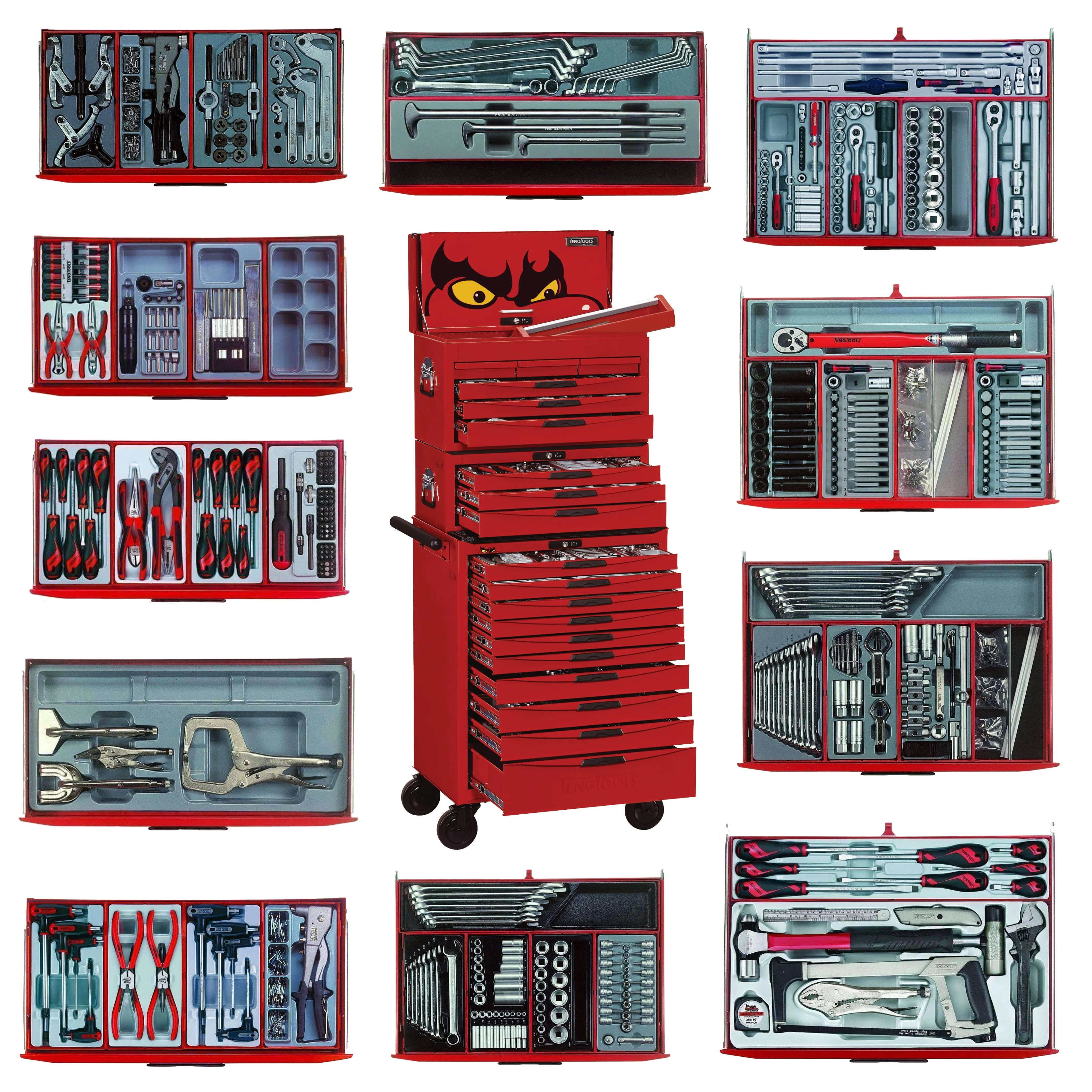 Teng Tools 715-piece Mega Master Hybrid Hand Tool Set - TCMM715N