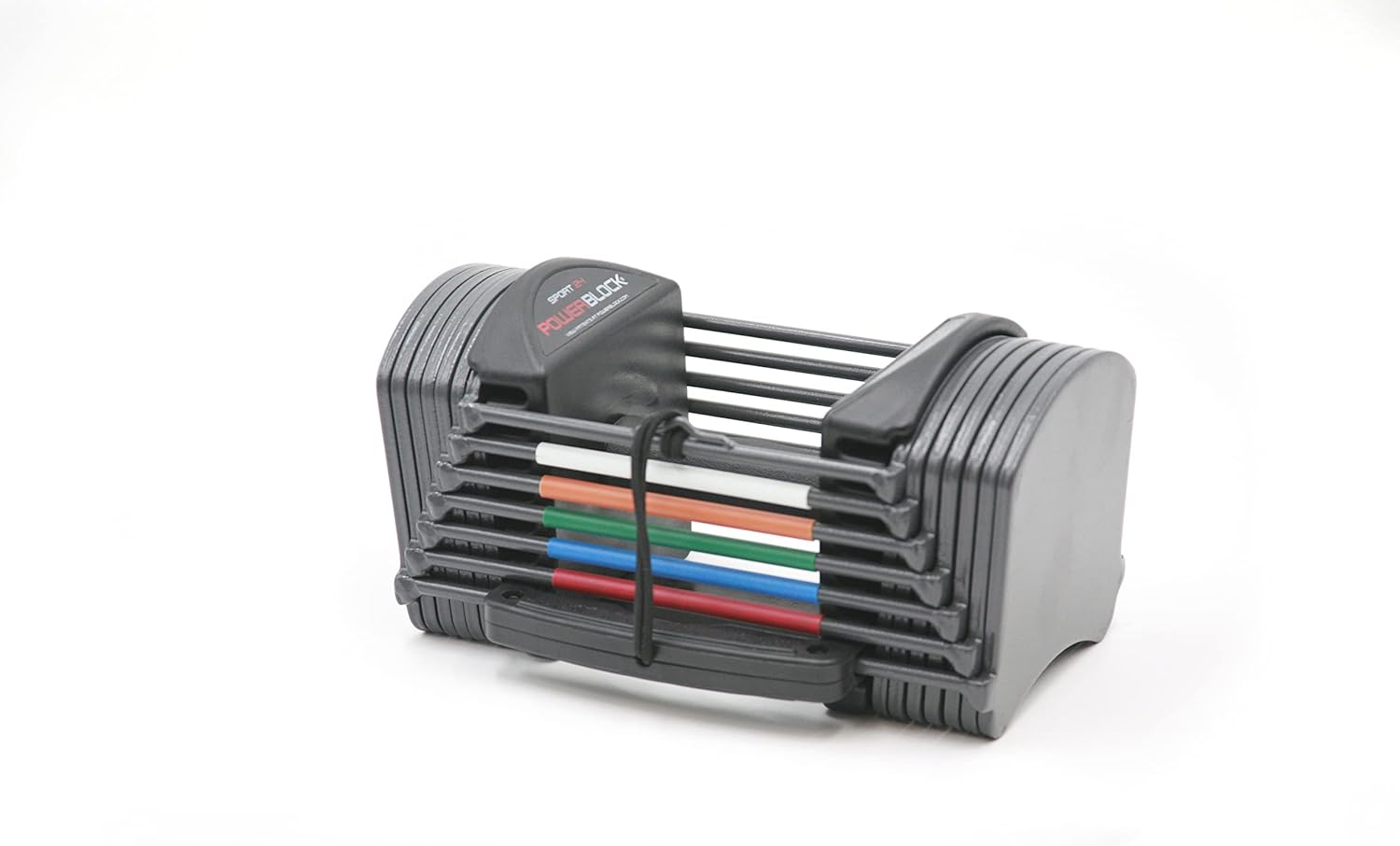 PowerBlock Sport 24 Adjustable Dumbbells, Sold in Pairs, 3-24 lb. Dumbbells, Durable Steel Build, Innovative At Home Workout Equipment, All-in-One Exercise Dumbbells, Strength Training Grey