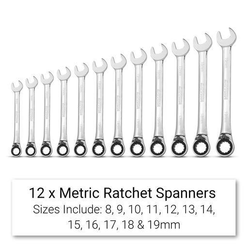 Daytona D520PSKIT 520-Piece Machinery Tool Set with 6-Drawer Cabinet and 7-Drawer Roller Cabinet