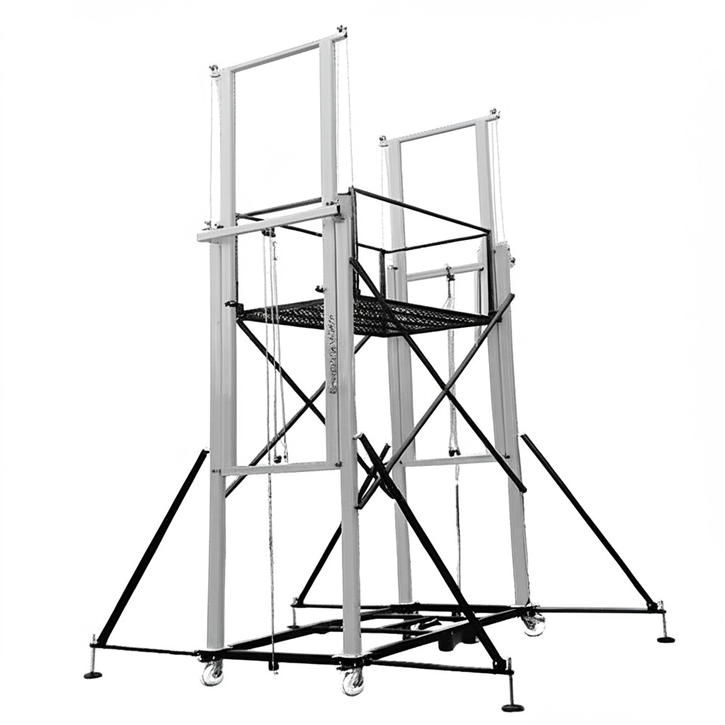 Foldable Electric Lift Scaffolding (Load 1000Kg)