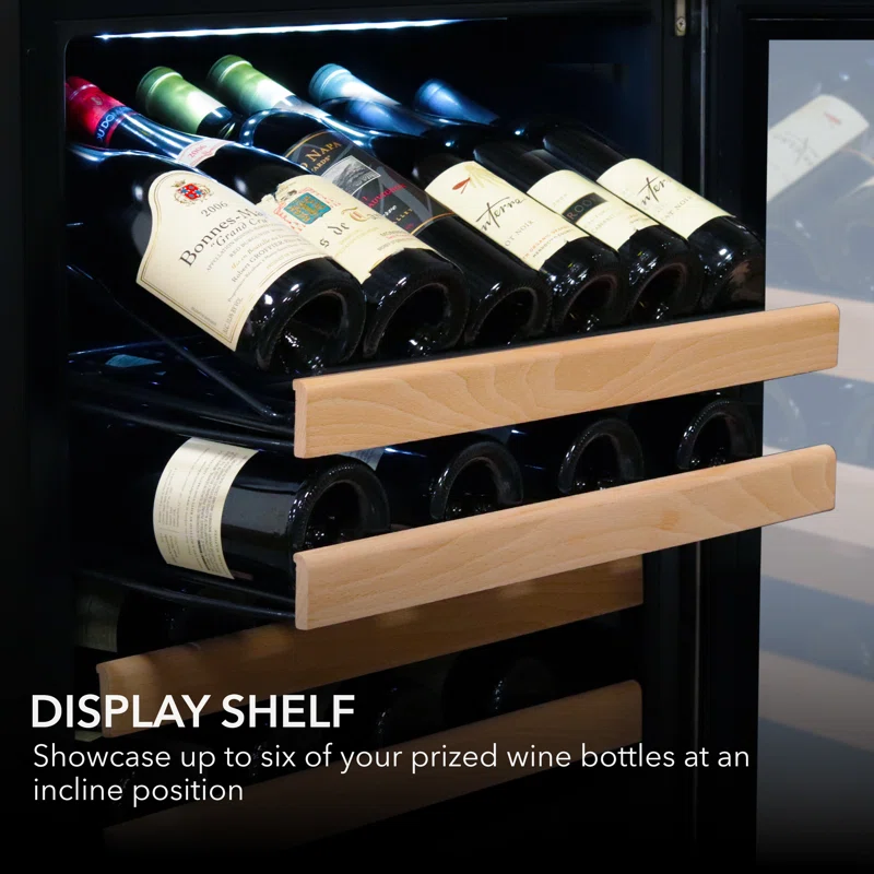 Whynter 92 Bottle Dual Zone Built-In Wine Refrigerator