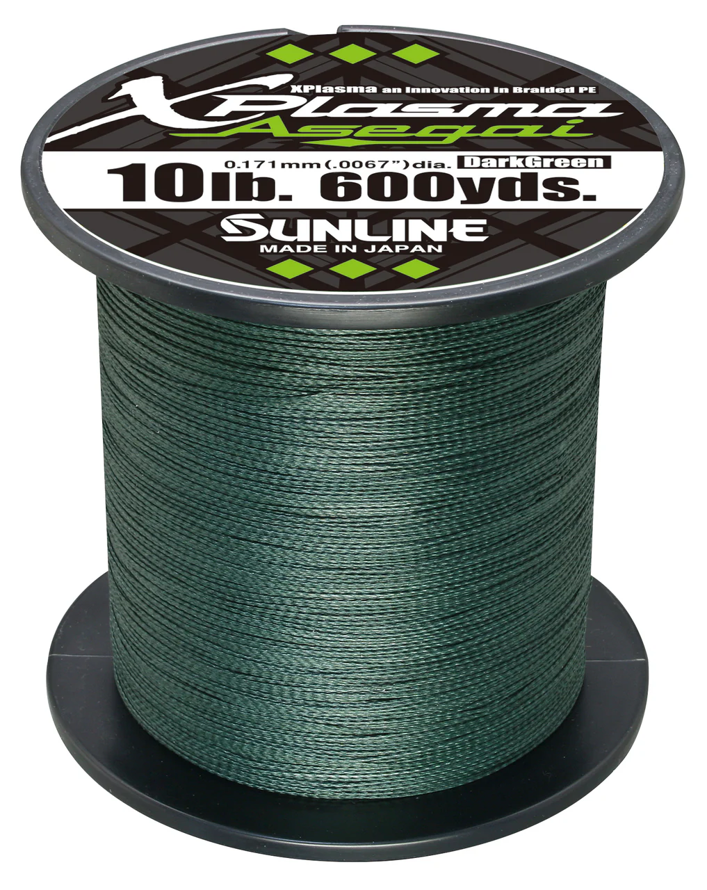 Sunline Xplasma Asegai Green Braided Line 600 Yards