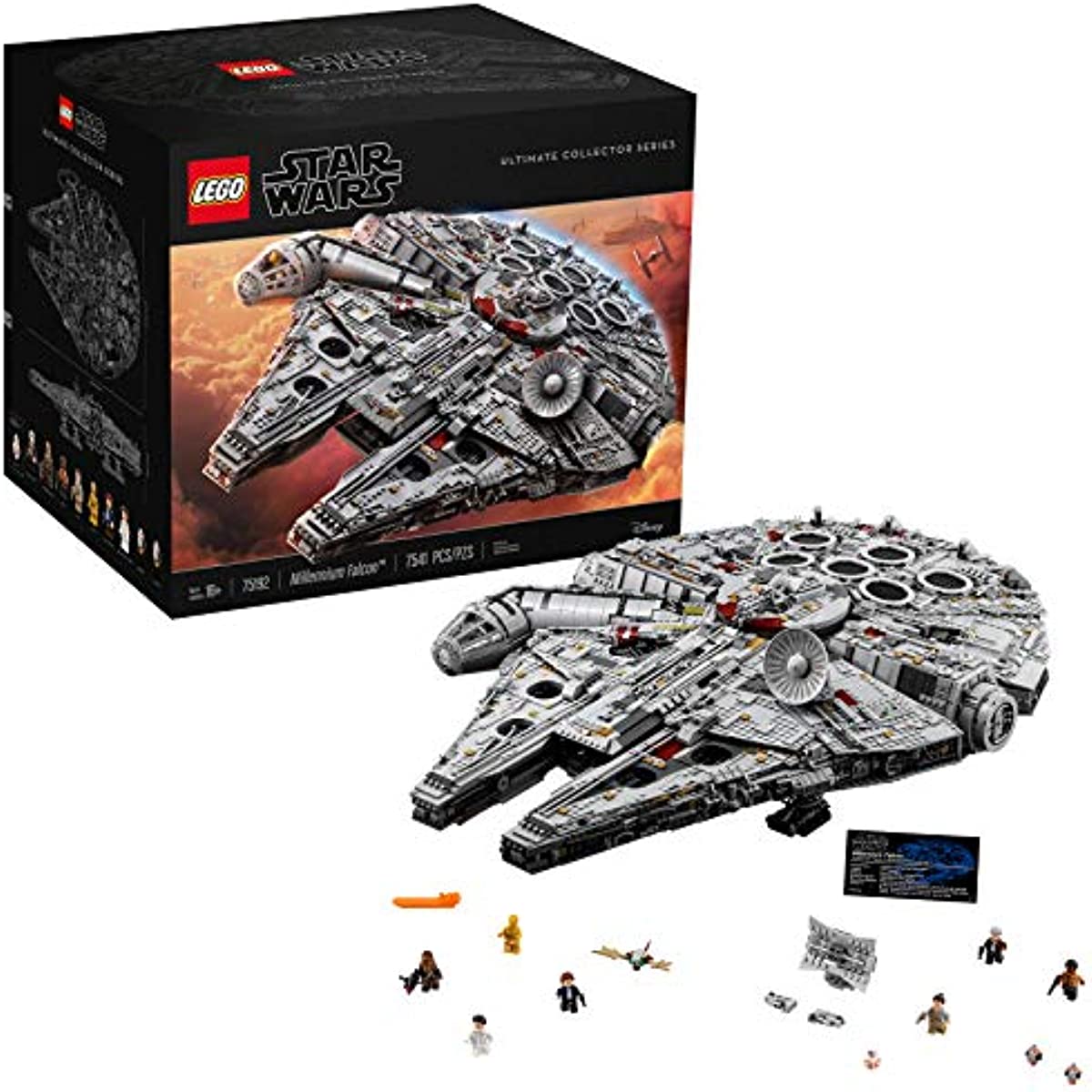 LEGO Star Wars Ultimate Millennium Falcon 75192 Expert Building Kit and Starship Model, Best Gift and Movie Collectible for Adults (7541 Pieces)