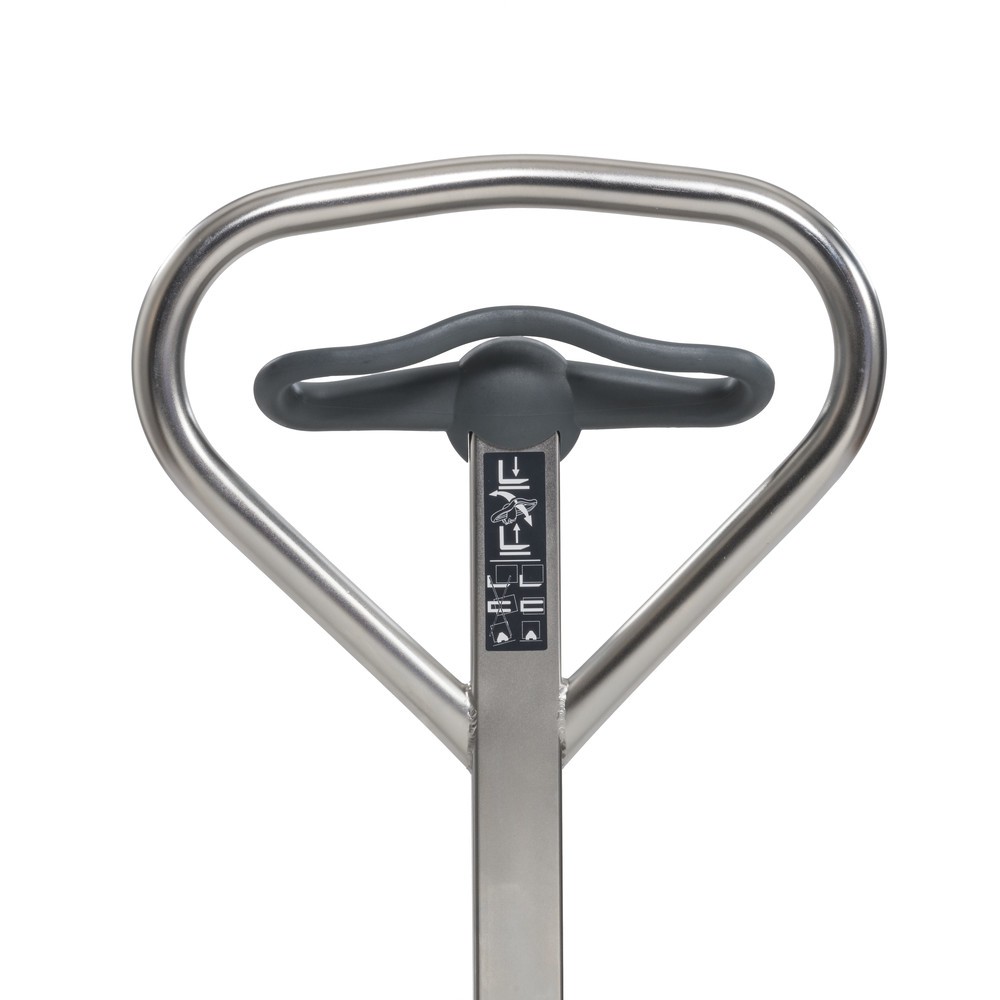 Jungheinrich AM I20p stainless steel pallet truck, professional version, 1,140 mm fork length, nylon