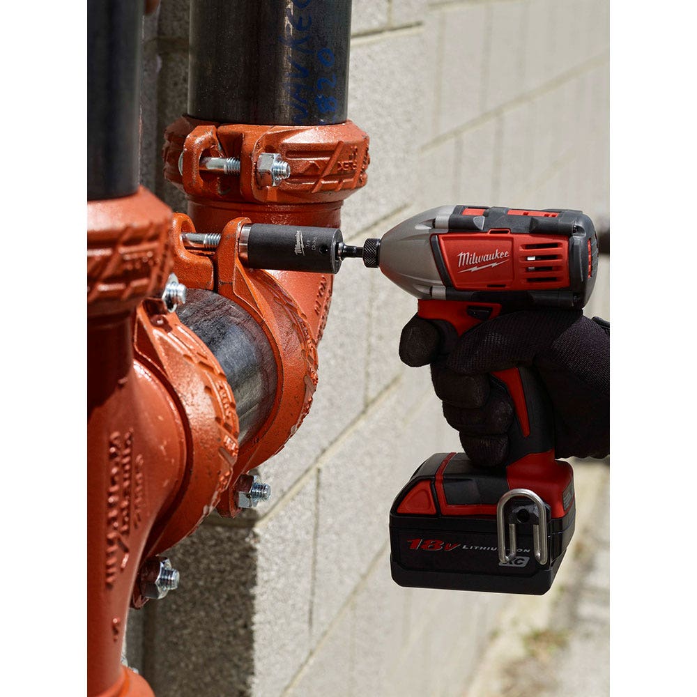 MILWAUKEE 1/4-Hex to 3/8-Drive Socket Adaptor Bit - SHOCKWAVE 48325031