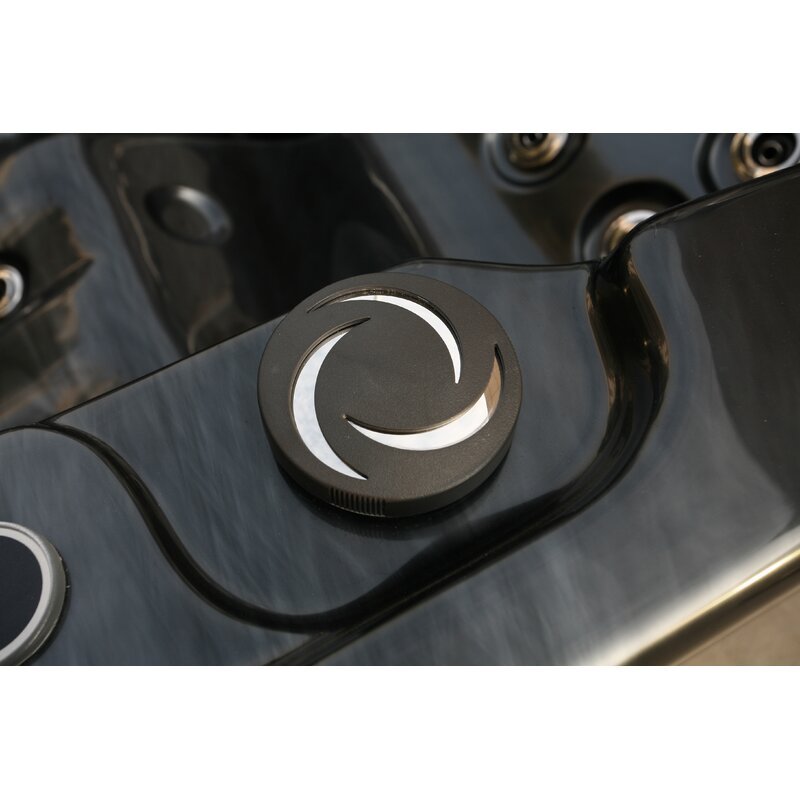 WSINC 3 - Person 27 - Jet Acrylic Rectangular Hot Tub with Ozonator in Grey Oak